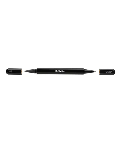 Aluminieva-himikalka p611.25 4 Двустранна химикалка Swiss Peak Storm RCS от рециклиран алуминий с два върха