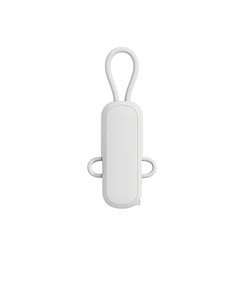 Kabel 4 v 1 p302.97 9 Белият кабел Dublin с компактна конструкция и халка за ключодържател