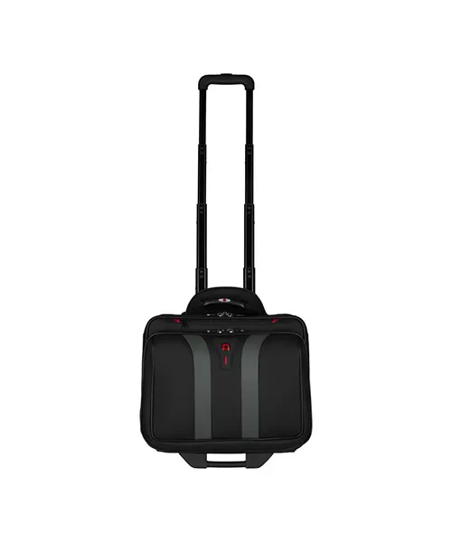 biznes-chanta wr600659 2 Черна бизнес чанта Wenger с колела и телескопична дръжка