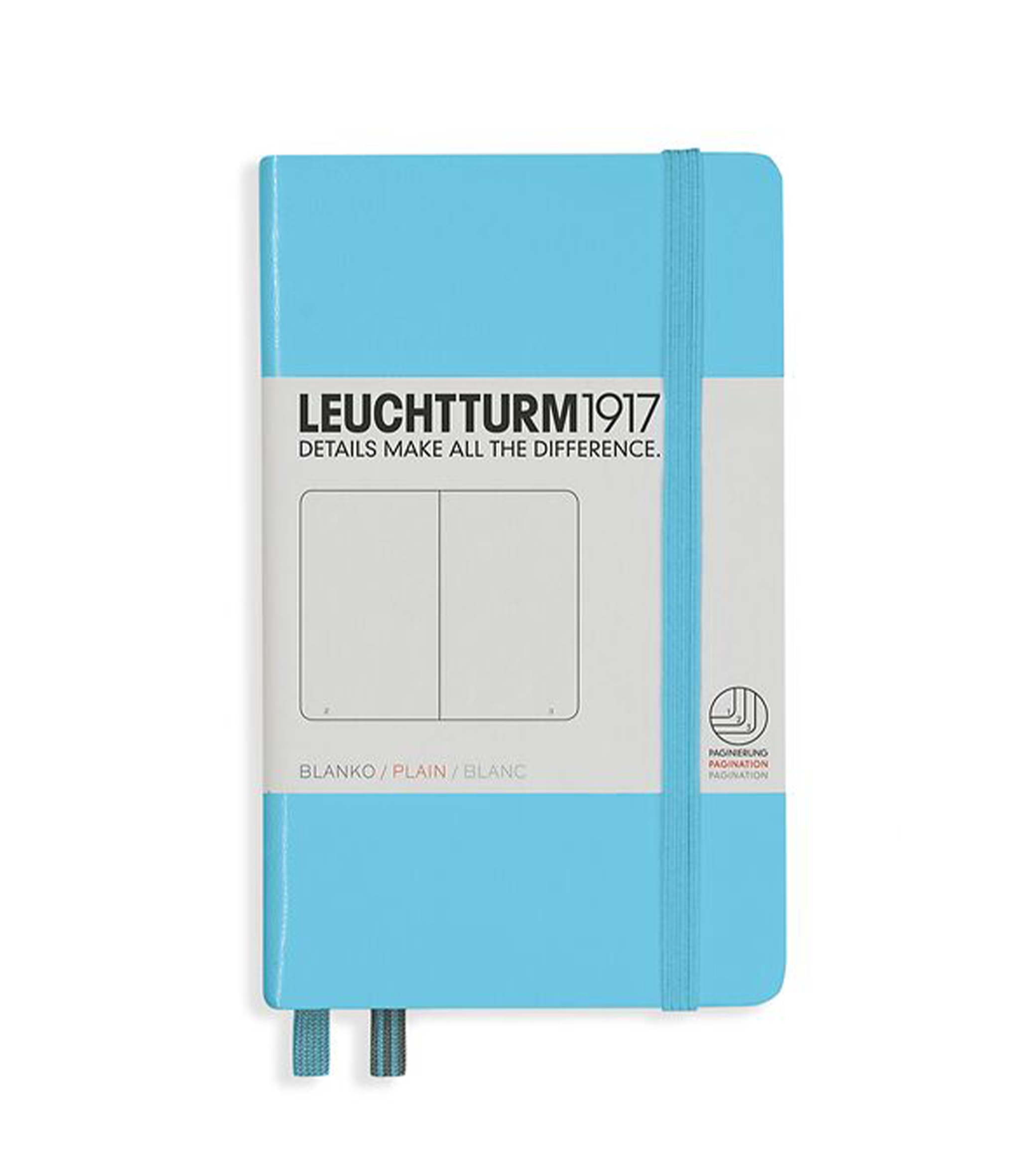 notebook-pocket-a6-hardcover-187-numbered-pages-ice-blue-plain