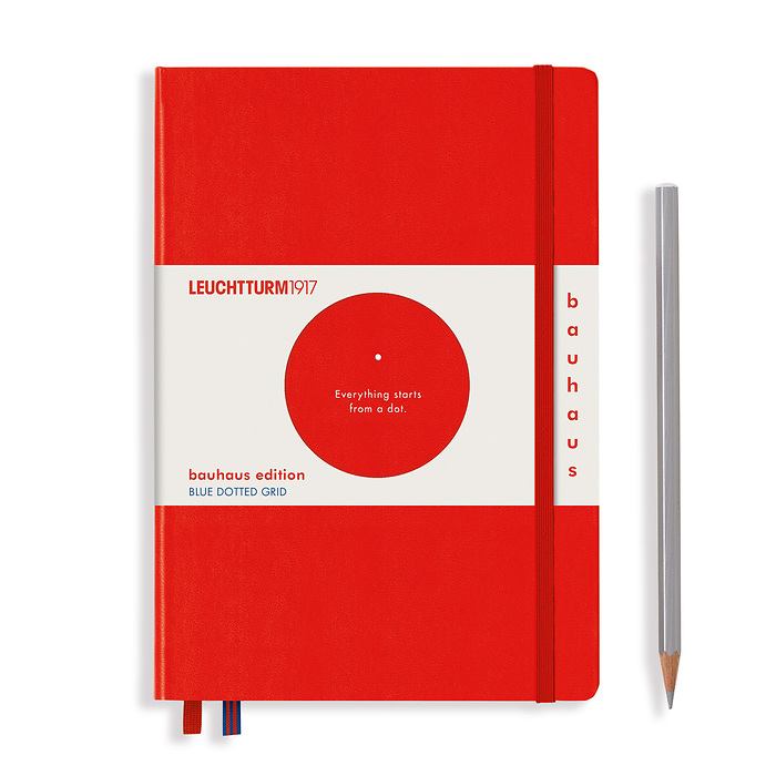 Leuchtturm1917 tefter Bauhaus Edition s tsvetni rabove i punktirani lini za pisane
