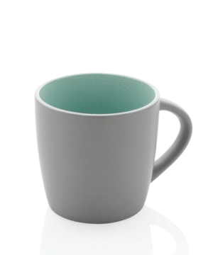 Ceramic mug with coloured inner
