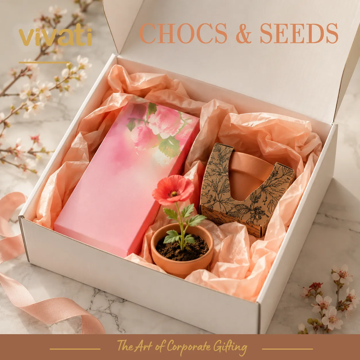 chocs-and-seeds-shokolad-i-semena 2 Брандиран подарък с шоколад и комплект за отглеждане на растения