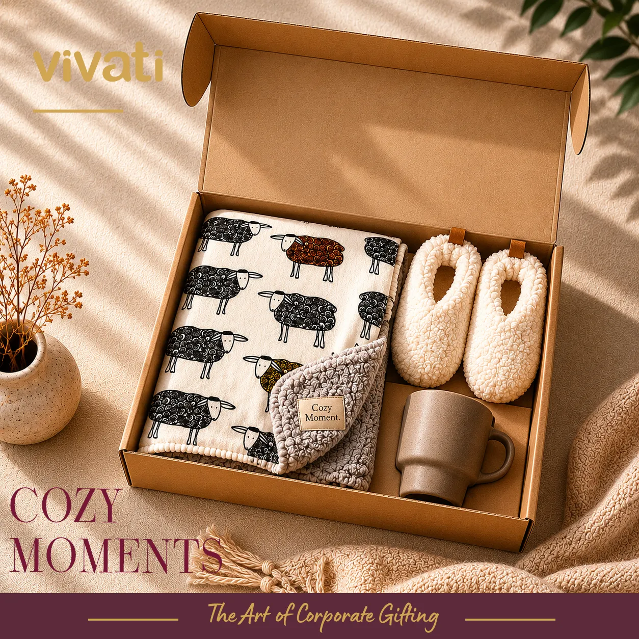 Cozy Moments комплект с чехли, одеяло и чаша в устойчив подаръчен сет