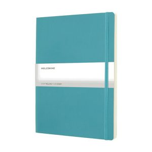 MOLESKINE XL бележник с мека корица и ластик за затваряне 192 бели лисат