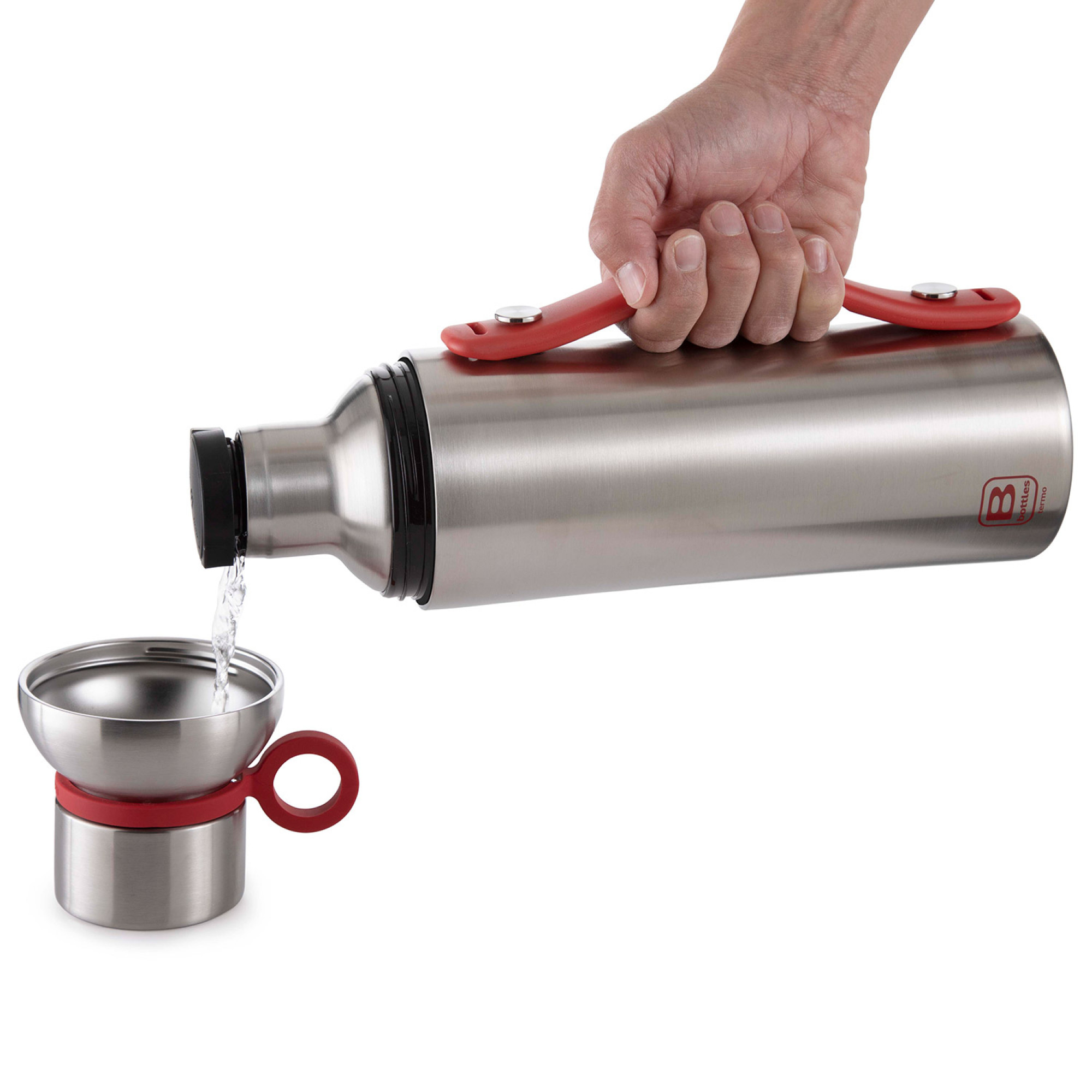 Екологична термо бутилка B Bottles Termo 1500 ml Steel с рециклирана стомана и опаковка