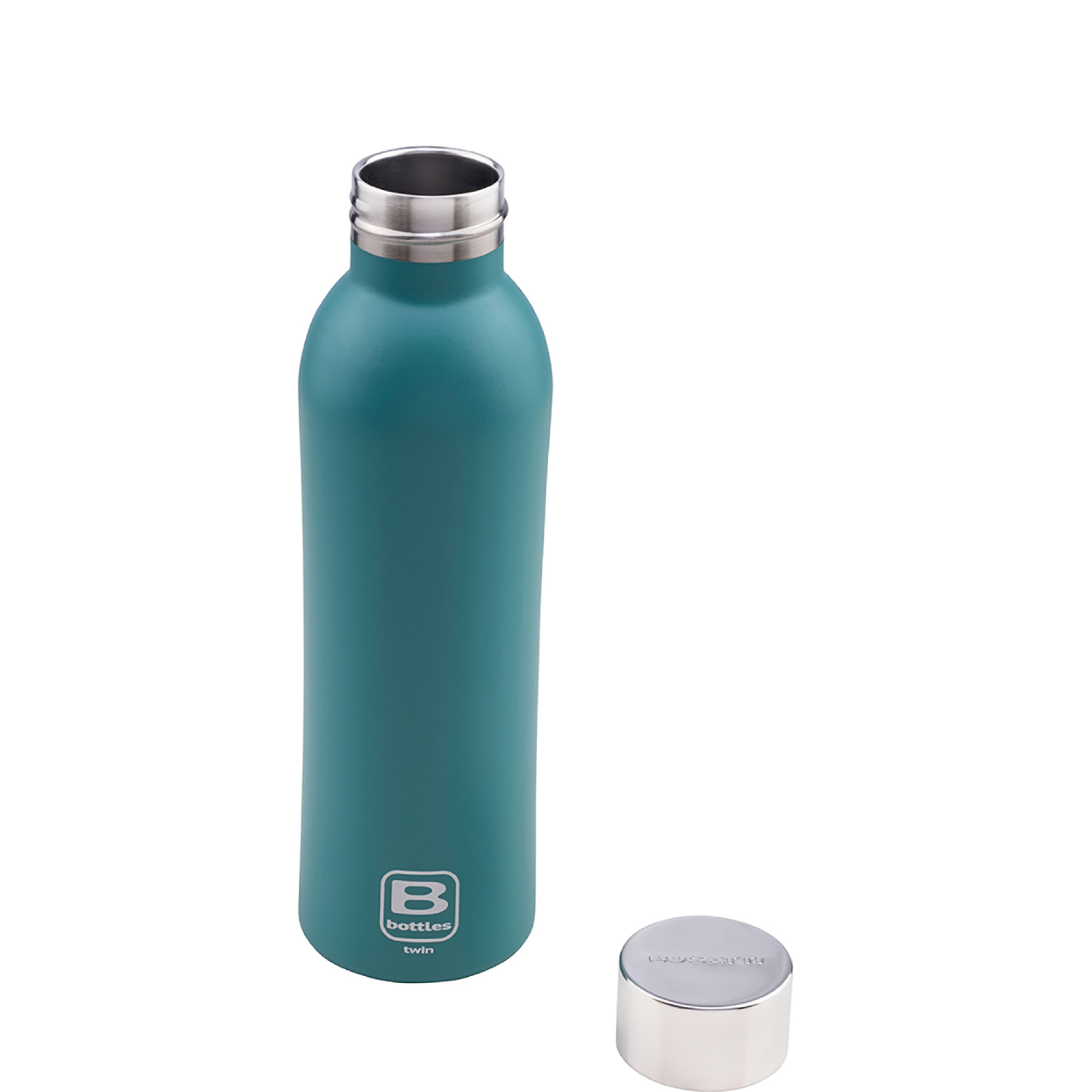 B Bottles Twin Vintage Green метална бутилка с винтов капак и двойна вакуумна изолация