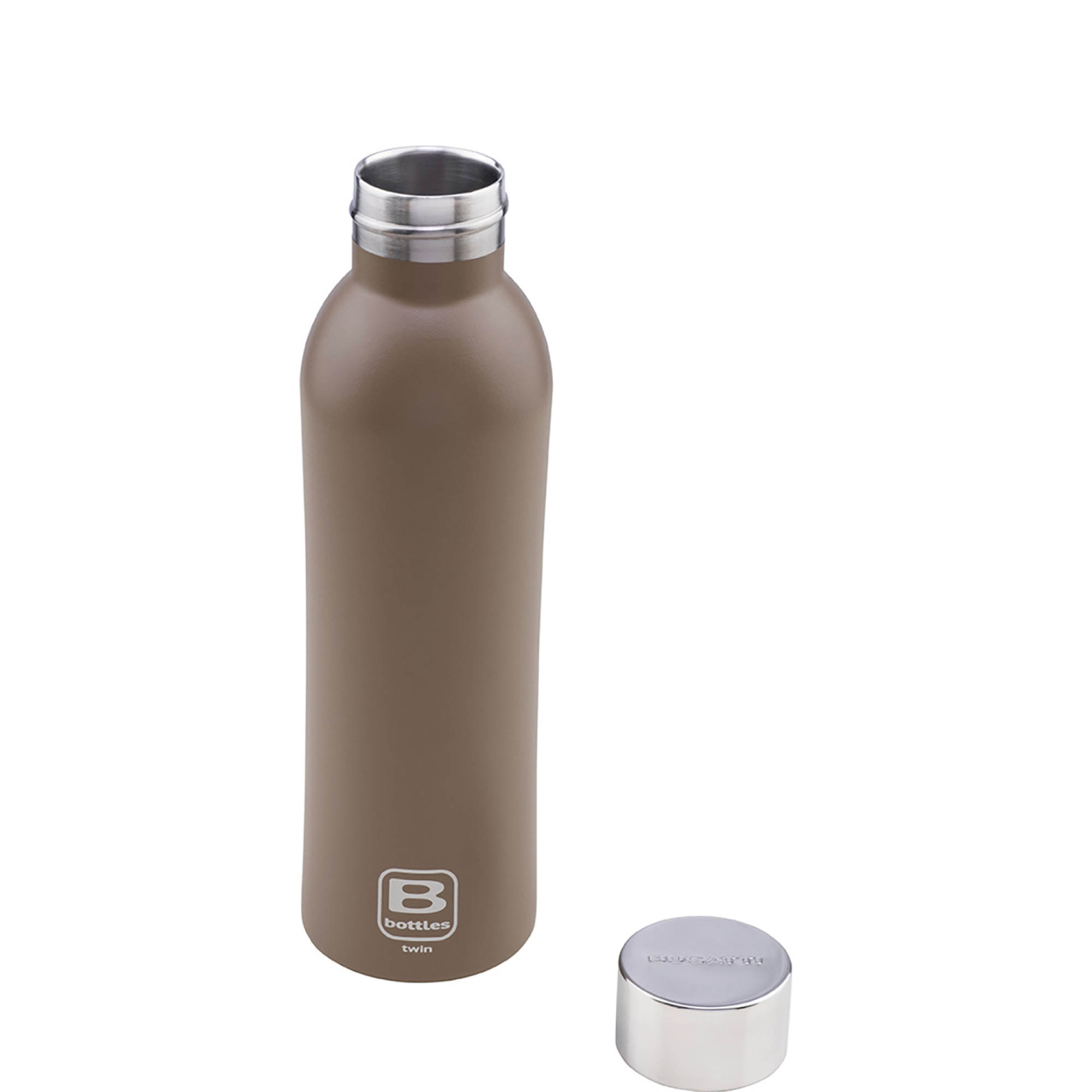 B Bottles Pink Bark Sand бутилка от неръждаема стомана с гладка повърхност