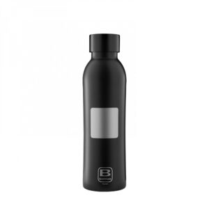 B Bottles TWIN Square Silver метална бутилка с винтов капак и двойна вакуумна изолация
