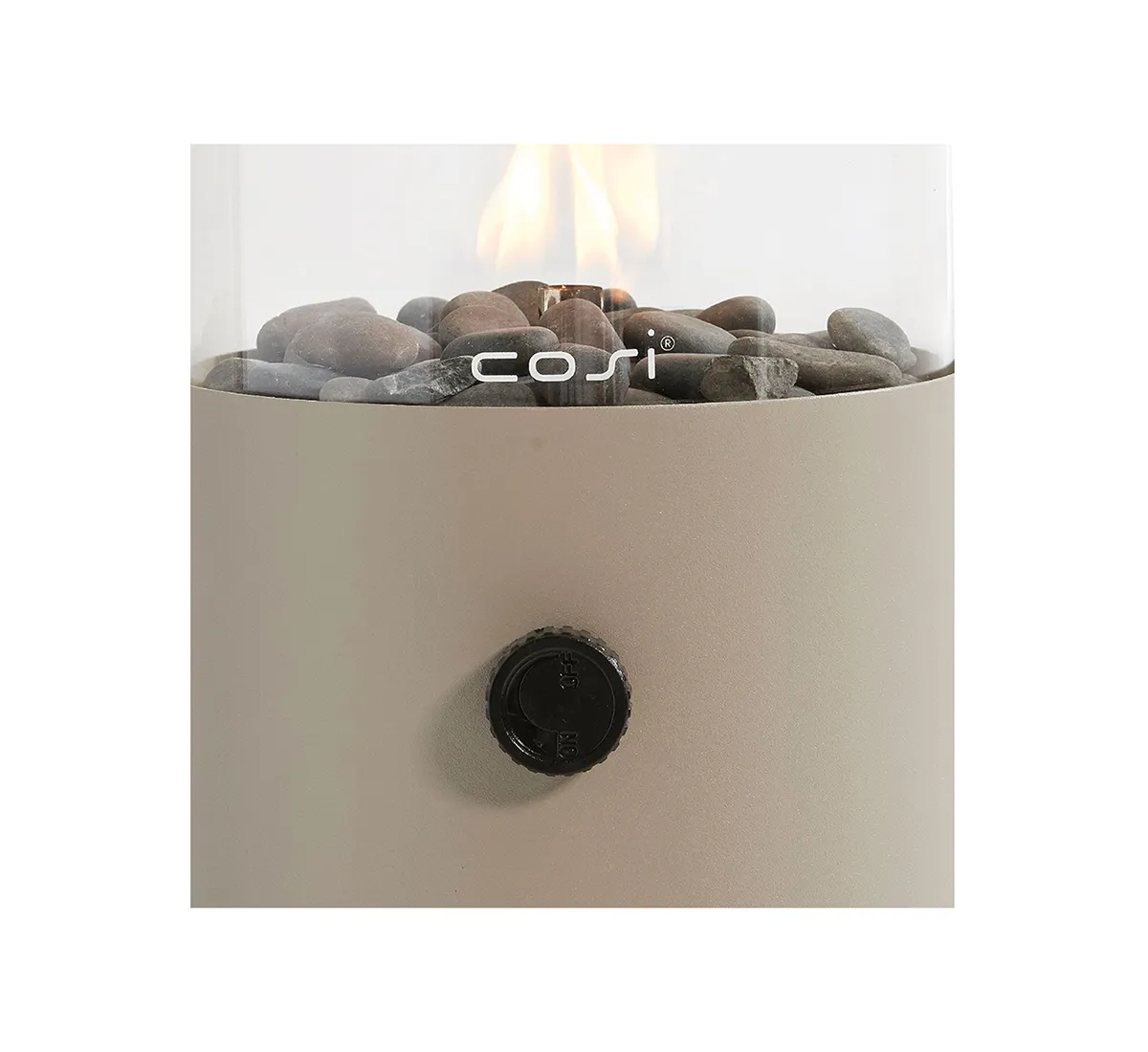 Газов Фенер 233642c Близък план на пламъка през стъкления цилиндър