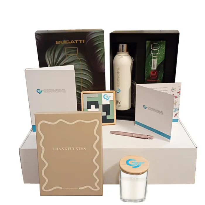 Комплект Геотрейдинг_6 Комплект Geotrading, показващ всички включени продукти подредени елегантно върху светъл фон.