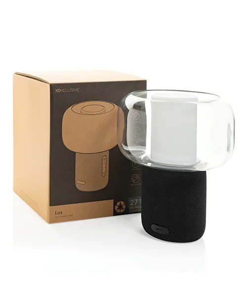 Лампа колонка_4 Лампа с колонка Lux с вграден микрофон за свободни разговори по Bluetooth.