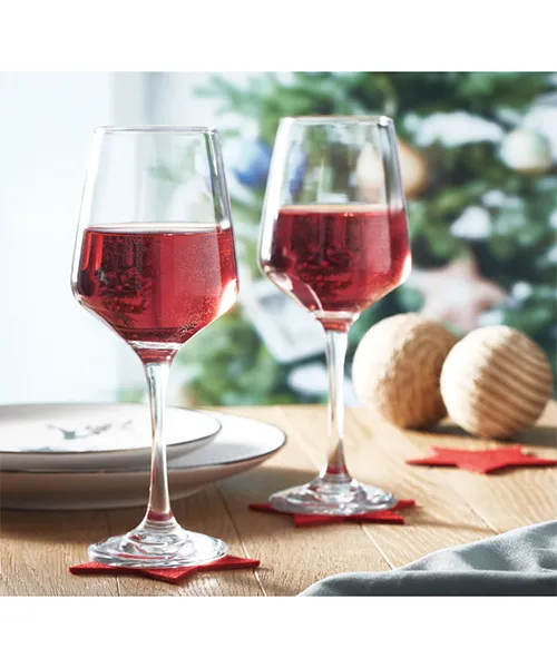 Chashi Za Vino mo6643 (2) Две стъклени чаши за вино с вместимост 400 ml